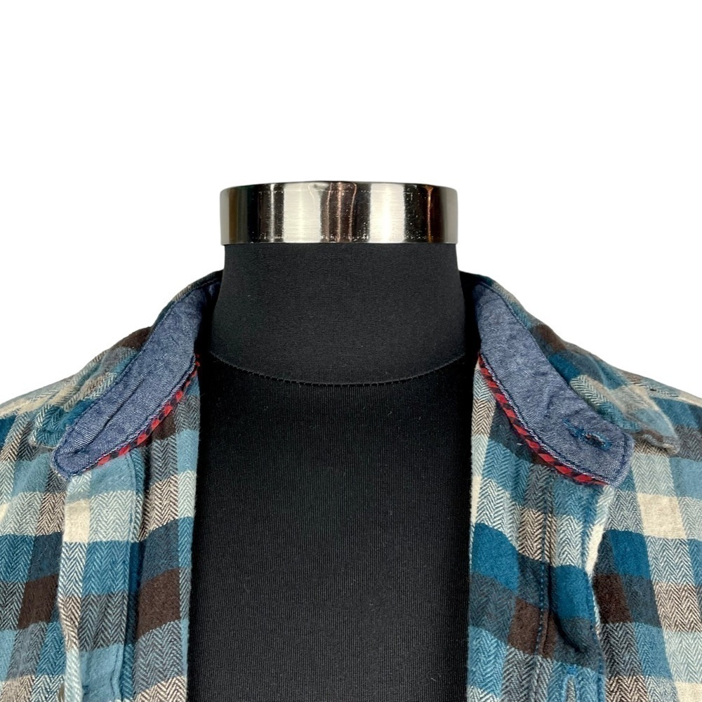 WOOLRICH ULTIMATE FLANNEL 100% COTTON PLAID CASUAL BUTTON DOWN SHIRT - Picture 11 of 16